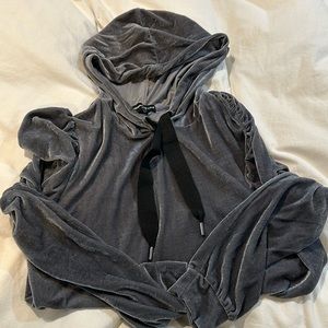Generation love Velvet Puff Sleeve Hooded Top M